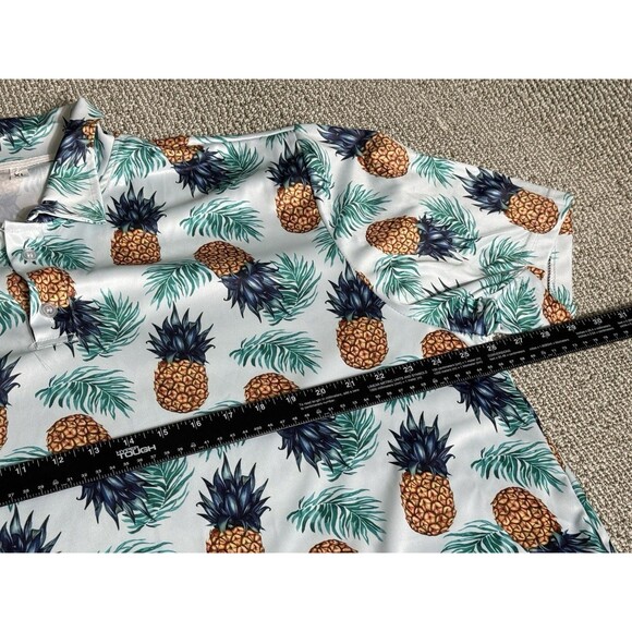 Pineapple Short Sleeve Hawaiian Shirt Men’s XL - Picture 3 of 6